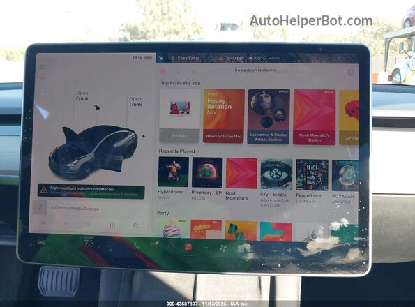 5YJ3E1EB8MF995925 2021 TESLA MODEL 3 Серый 
