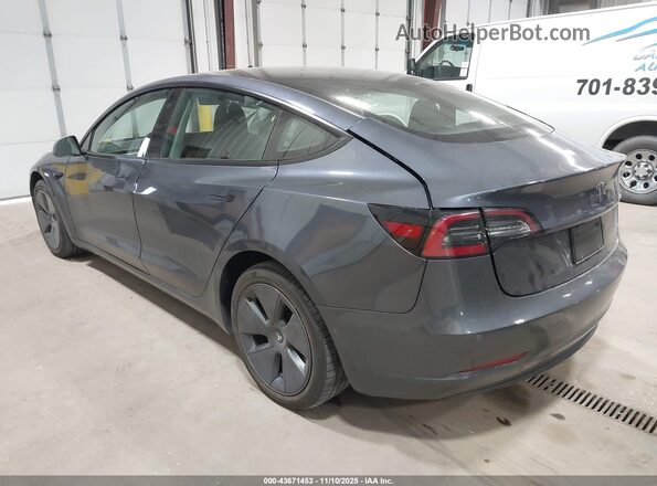 5YJ3E1EB8NF289538 2022 TESLA MODEL 3 Серый Задняя левая четверть