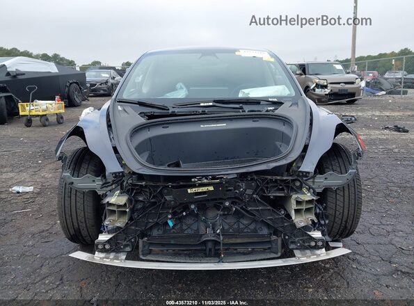 5YJ3E1EB8NF354677 2022 TESLA MODEL 3 Gray Vista interior trasera