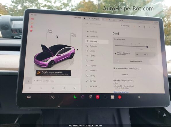 5YJ3E1EB8NF354677 2022 TESLA MODEL 3 Gray 