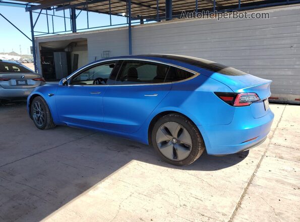 5YJ3E1EB9LF744345 2020 TESLA MODEL Синий Задняя левая четверть
