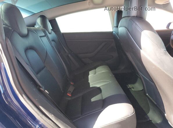 5YJ3E1EB9LF744345 2020 TESLA MODEL Синий Вид задних сидений