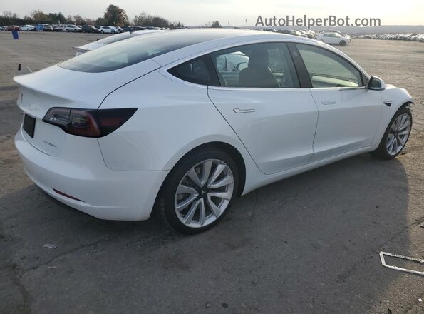 5YJ3E1EB9LF795618 2020 TESLA MODEL Белый Задняя правая четверть