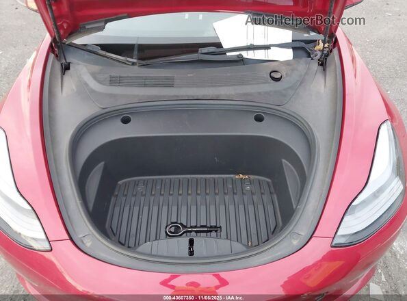 5YJ3E1EB9NF367308 2022 TESLA MODEL 3 Red Rear view