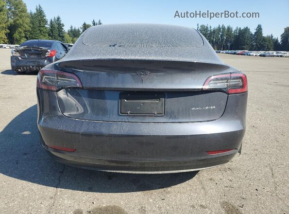5YJ3E1EBXLF646022 2020 TESLA MODEL Gray Widok z tyłu