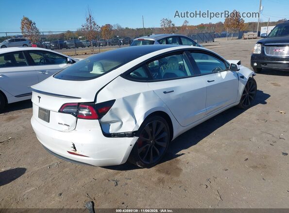 5YJ3E1EC8LF784229 2020 TESLA MODEL 3 White Trasero derecho