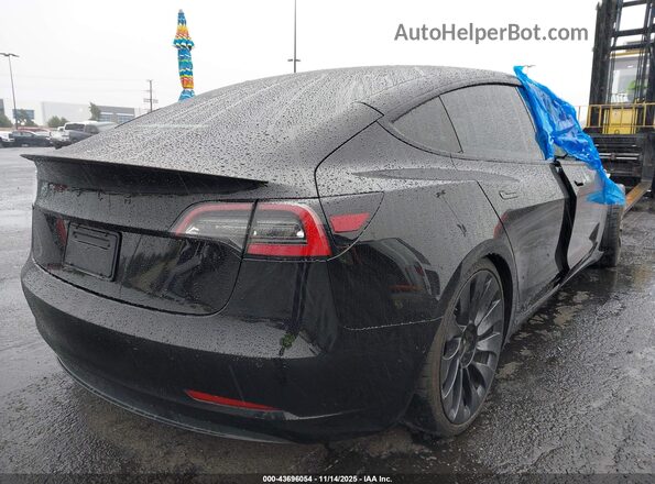 5YJ3E1ECXNF262138 2022 TESLA MODEL 3 Black Trasero derecho