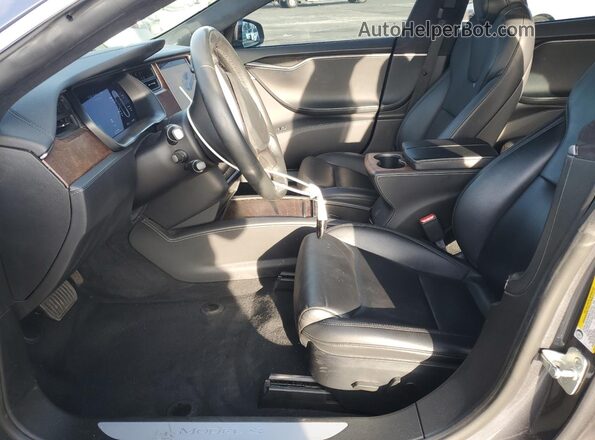 5YJSA1E22LF397111 2020 TESLA MODEL Серый Вид салона спереди