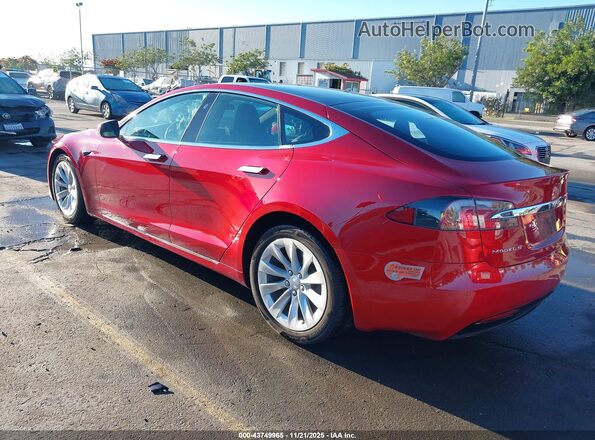 5YJSA1E24JF293359 2018 TESLA MODEL S Красный Задняя левая четверть