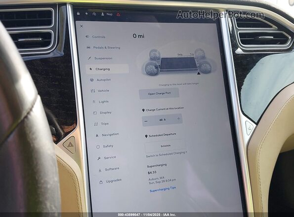 5YJSA1E26GF162474 2016 TESLA MODEL S Белый 