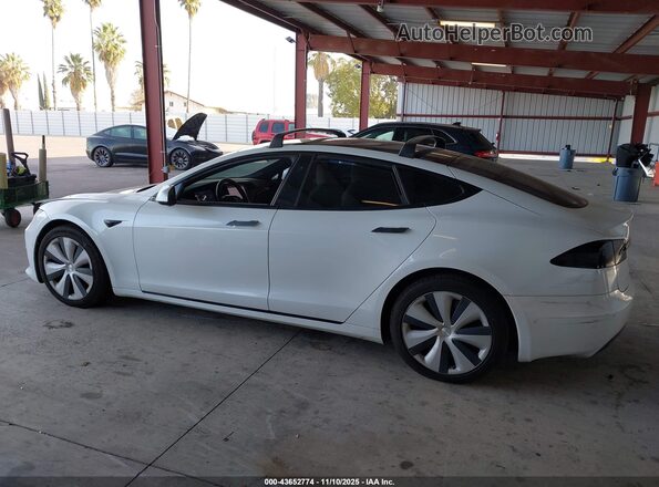5YJSA1E2XMF424122 2021 TESLA MODEL S Белый Панорамный вид салона 360°