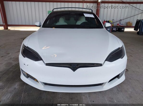5YJSA1E2XMF424122 2021 TESLA MODEL S Белый Вид щитка приборов