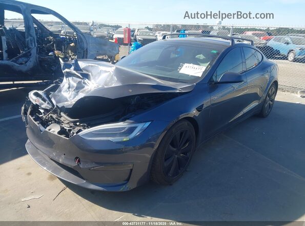 5YJSA1E58NF461844 2022 TESLA MODEL S Gray Przód lewy