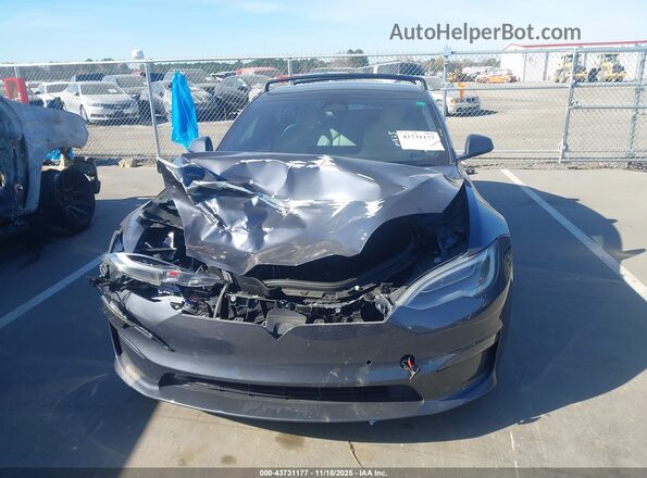 5YJSA1E58NF461844 2022 TESLA MODEL S Gray Widok zestawu wskaźników