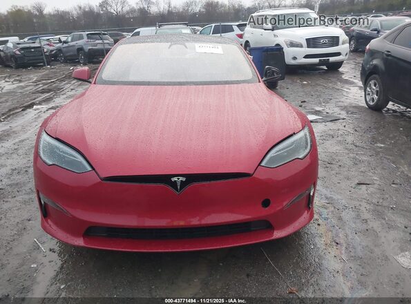 5YJSA1E59NF494027 2022 TESLA MODEL S Red 