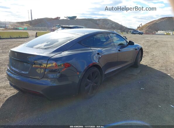 5YJSA1E5XMF440010 2021 TESLA MODEL S Серый Задняя правая четверть