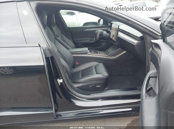 5YJSA1E5XNF463529 2022 TESLA MODEL S Black Widok wnętrza z przodu