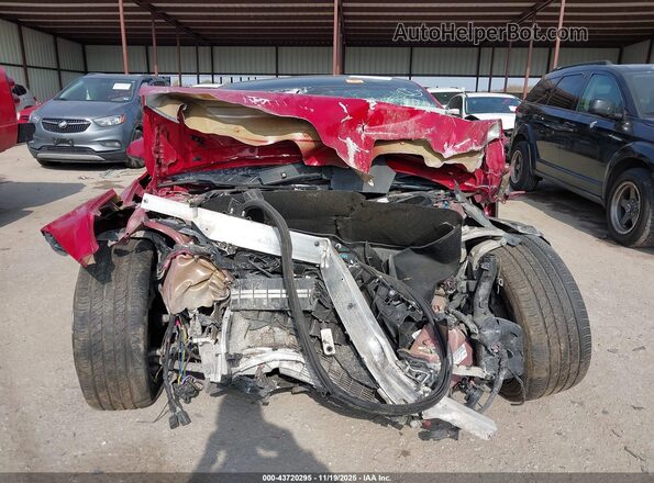 5YJSA1E61MF438378 2021 TESLA MODEL S Red Вид панелі приладів