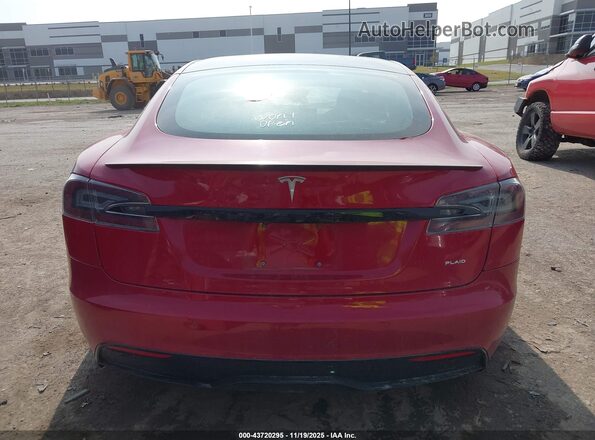 5YJSA1E61MF438378 2021 TESLA MODEL S Red 