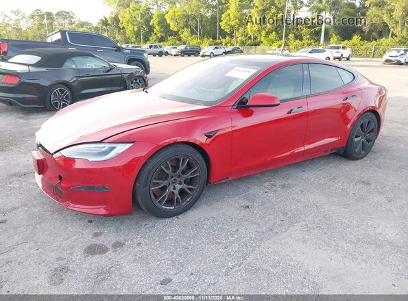 5YJSA1E62MF452810 2021 TESLA MODEL S Red 