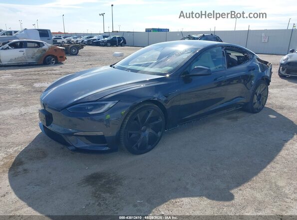 5YJSA1E67TF556689 2026 TESLA MODEL S Dark Blue Передняя левая четверть
