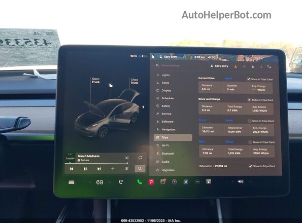 5YJYGDEE1LF037283 2020 TESLA MODEL Y Gray 