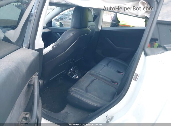 5YJYGDEE3LF017097 2020 TESLA MODEL Y White Vista de la etiqueta del VIN
