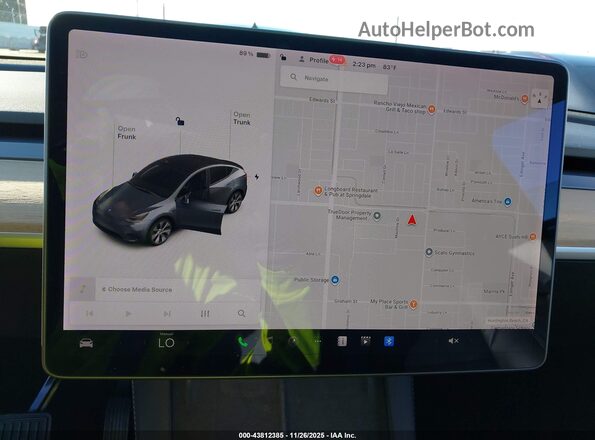 5YJYGDEE3MF161606 2021 TESLA MODEL Y Серый 