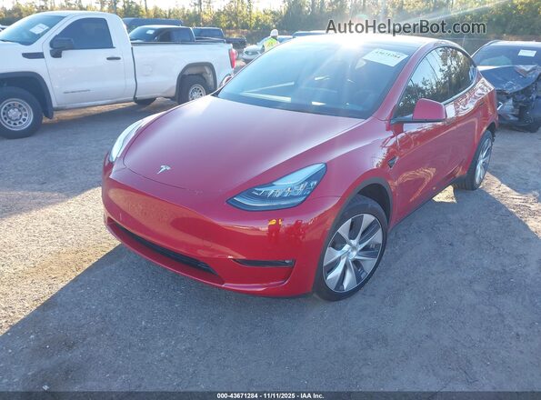 5YJYGDEE3MF299386 2021 TESLA MODEL Y Red Передня ліва чверть