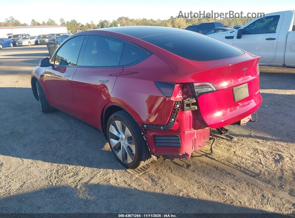 5YJYGDEE3MF299386 2021 TESLA MODEL Y Red Задня ліва чверть