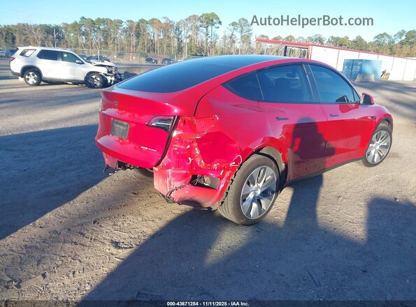5YJYGDEE3MF299386 2021 TESLA MODEL Y Red Задня права чверть
