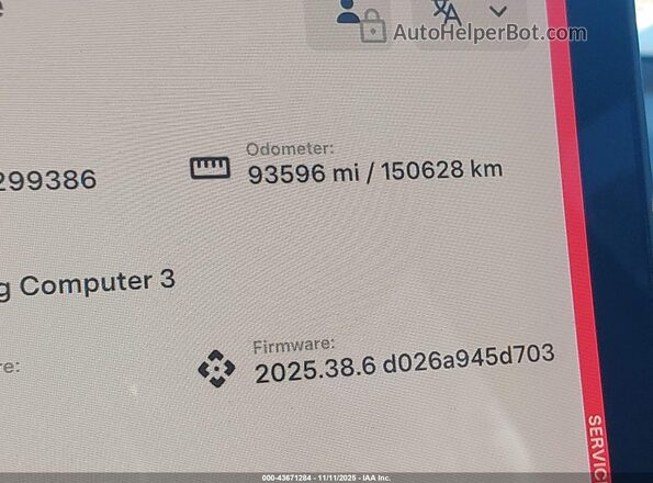 5YJYGDEE3MF299386 2021 TESLA MODEL Y Red 
