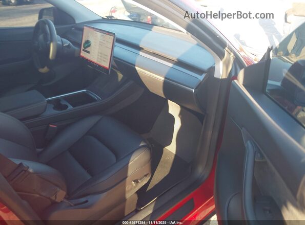 5YJYGDEE3MF299386 2021 TESLA MODEL Y Red Вид салону спереду