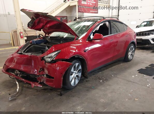 5YJYGDEE7LF053326 2020 TESLA MODEL Y Burgundy Przód lewy