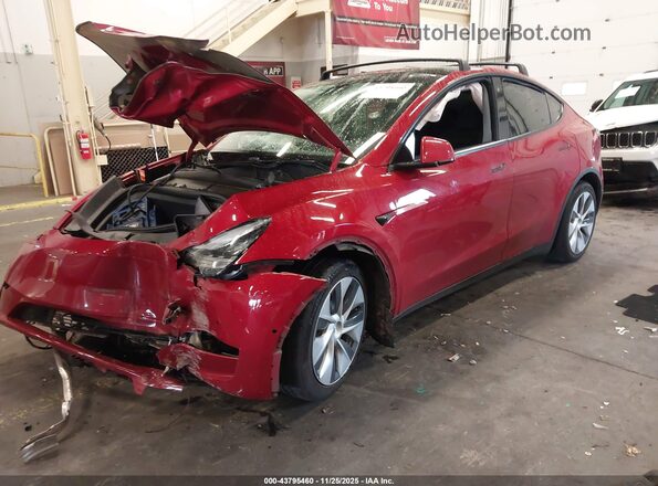 5YJYGDEE7LF053326 2020 TESLA MODEL Y Burgundy Widok z przodu