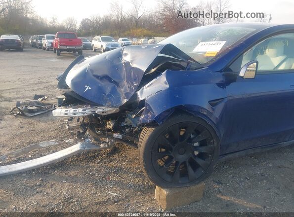 5YJYGDEE7MF122906 2021 TESLA MODEL Y Blue Front view