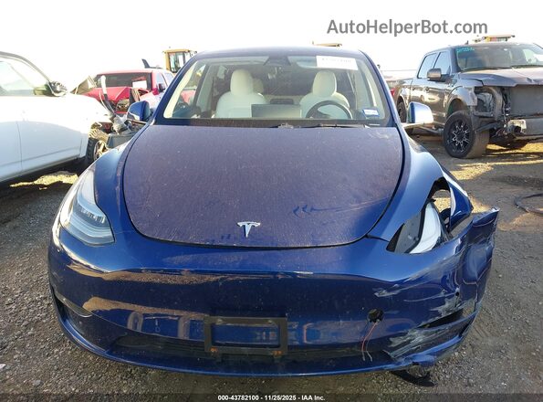 5YJYGDEE9MF089827 2021 TESLA MODEL Y Blue წინა პანელის ხედი