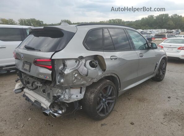 5YMJU0C01P9R07308 2023 BMW X5 Gray Հետևի աջ