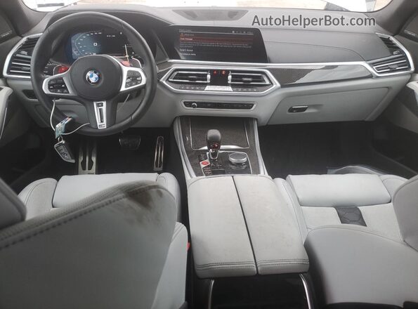 5YMJU0C01P9R07308 2023 BMW X5 Gray Առջևի վահանակի տեսք