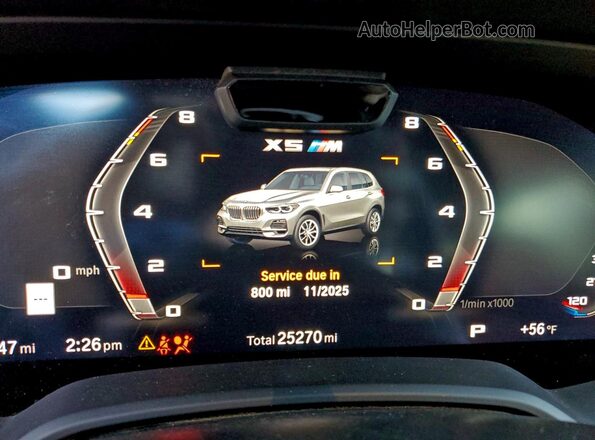 5YMJU0C0XP9P82776 2023 BMW X5 Blue Widok zestawu wskaźników