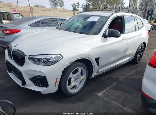 5YMTS0C03M9E99584 2021 BMW X3 White Передня ліва чверть