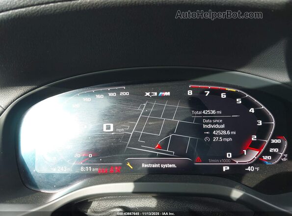 5YMTS0C03M9E99584 2021 BMW X3 White Вид задніх сидінь