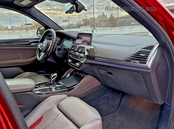 5YMUJ0C08LLU67316 2020 BMW X4 Red Vista frontal