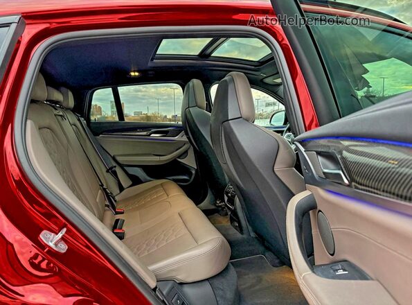 5YMUJ0C08LLU67316 2020 BMW X4 Red Vista trasera