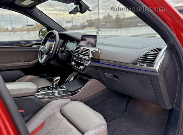 5YMUJ0C08LLU67316 2020 BMW X4 Red Вид спереду