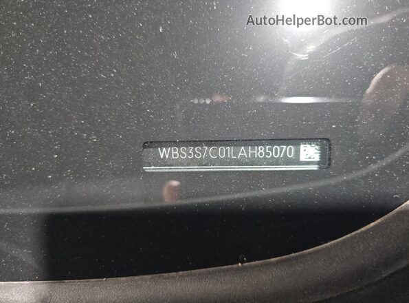 WBS3S7C01LAH85070 2020 BMW M4 White Vista interior trasera