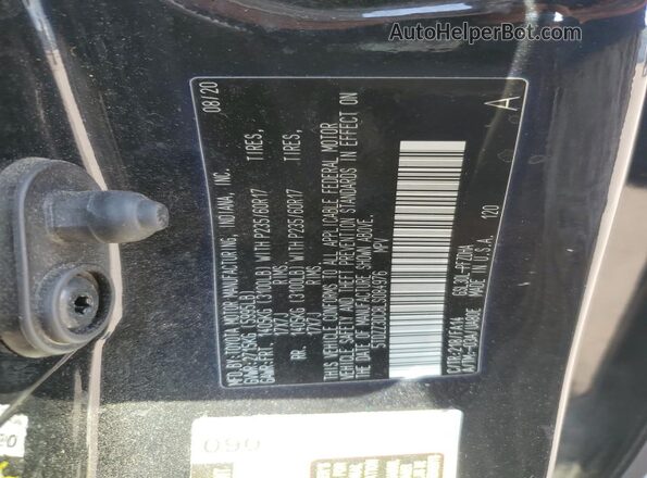 5TDZZ3DC8LS084976 2020 TOYOTA SIENNA Black 360 interior view
