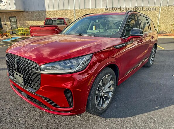 5LM5J6WC4SGL07956 2025 LINCOLN AVIATOR Burgundy Trasero derecho