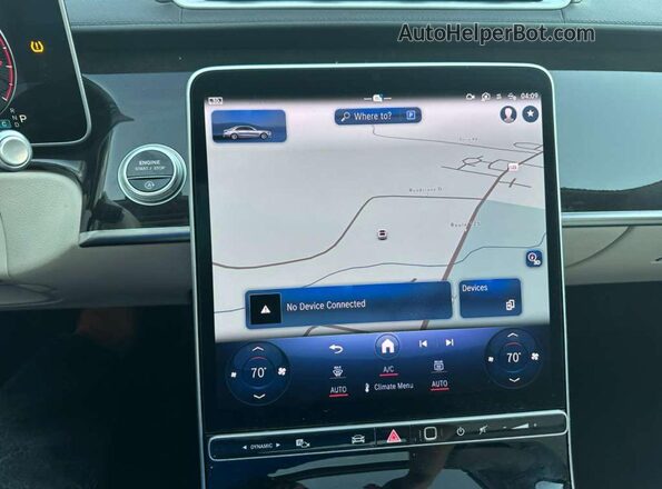 W1K6G7GB2NA156358 2022 MERCEDES-BENZ S Белый Вид задней части салона