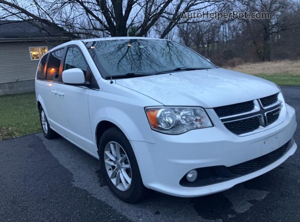 2C4RDGCG6LR153747 2020 DODGE CARAVAN White Trasero izquierdo